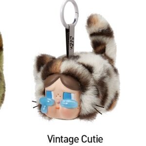 POP MART CRYBABY Wild But Cutie series “Vintage Cutie” Vinyl Plush Pendant